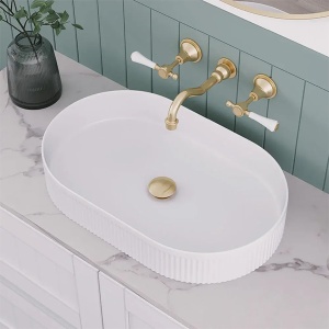 Umivaonik 58x36,5x12cm beli Lux Art CL330 301290 - Img 3