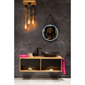 Umivaonik Lux Art CL333-60 61x36x14,5cm matt black 300311 - Img 2