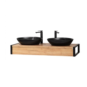 Umivaonik Lux Art CL851 59x39x13,5cm matt black 300321 - Img 4