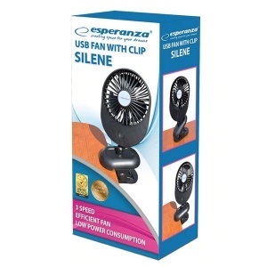 USB mini ventilator sa štipaljkom Esperanza EHF103K - Img 3