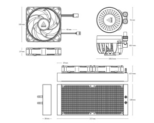 Vodeno hlađenje procesora Arctic Liquid Freezer III 280 A-RGB belo - Img 3