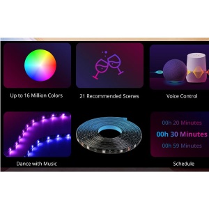 Wi-fi pametna RGB LED traka 5m set Sonoff L2Lite-5M-EU - Img 3