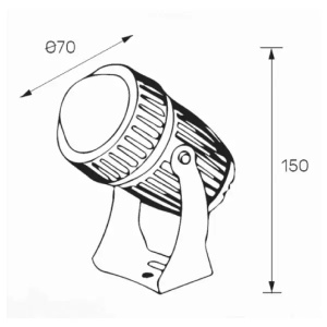 Zidna LED lampa 9W 4000K IP66 E250017 - Img 3