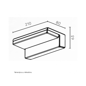 Zidna Led lampa 9W JM-049 - Img 2