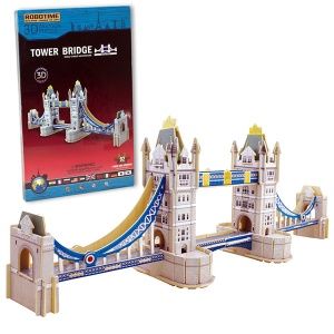 3D drvene puzzle građevine,Tower 64-762000