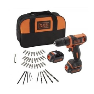 Akumulatorska bušilica odvijač 10.8 LI-Ion + torba + pribor 2 baterije Black+Decker BDCDD121BSA
