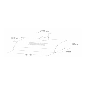 Aspirator STORM beli 38W KPE5019W - Img 3