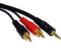 Audio kabl Fast Asia 3.5mm na 2xRCA 5m crni