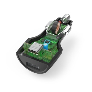 Auto punjač PD Qualcomm USB-C i USB-A 30W Hama 210589 - Img 3