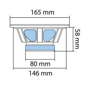 Auto zvučnici 165mm 2x75W Sal BK165 - Img 2