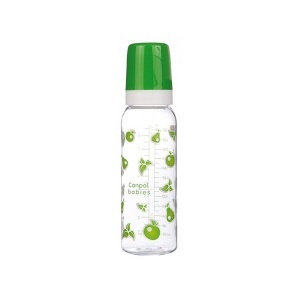 Baby Flašica 250ml Printed Canpol Babies 11/810-zelena