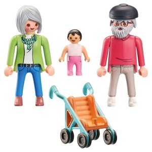 Baka i deka sa bebom My Life Playmobil 1043711 - Img 2