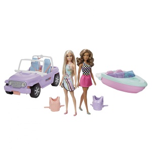 Barbi set 2 lutke sa brodom i kolima Barbie 954531