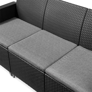 Baštenski set Elodie 3 Seater sa box stolom grafit CU 246145 - Img 2
