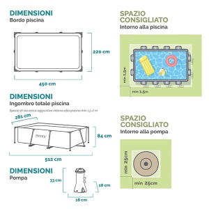 Bazen porodični sa filter pumpom 450x220x84cm Intex 28274NP - Img 3
