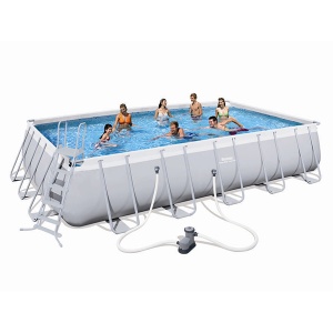 Bazen porodični za dvorište BESTWAY sa čeličnim ramom 671x366x132cm 56470