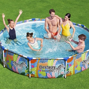 okrugli bazen za decu 305x66cm Bestway sa metalnim okvirom