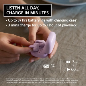 Bežične slušalice bubice lavanda Sony LinkBuds Clips WF-LC900V - Img 3