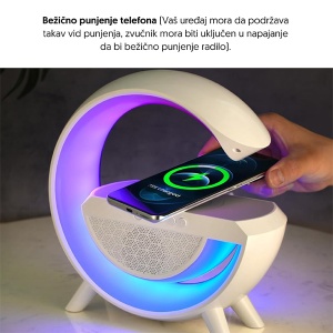 Bežični BT zvučnik RGB sa bežičnim punjačem telefona YW13173-3383 - Img 4