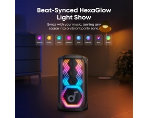 Bluetooth zvučnik Anker Soundcore Rave 3S 200W IPX4 crni - Img 4