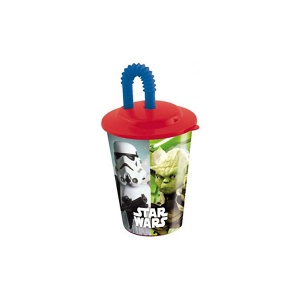 Čaša za vodu sa slamkom Star Wars 31122
