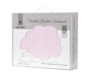 Ćebence za bebe Lorelli 80*110CM "TWINKLE" - PINK