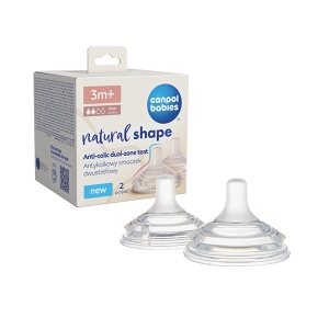 Cucla Antikolik Dual Zone 3M+ Natural 2Kom Canpol Babies 21/751