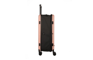 Čvrsti kofer sa točkićima Enova Slim ABS 46x66x24/11,5cm 67L puder roze - Img 4