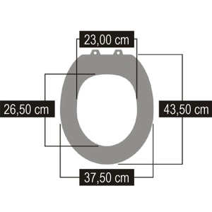 Daska za WC šolju lakirani medijapan voda DKSK523 - Img 2