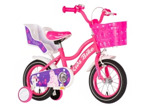 Dečiji bicikl 12in 7in čelik 95-115cm roze X-Kids Princess Flower 1412201