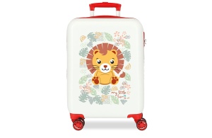 Dečiji kofer 50 cm Happy Pets bela/crvena Roll Road 49.913.48