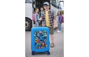 Dečiji kofer 55 cm Monsters plava Movom 32.711.42 - Img 9