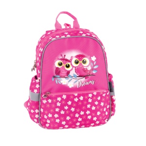 Dečiji ranac za vrtić i predškolsko Pulse Junior Pink Owl 35x28x12cm
