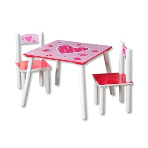 Dečiji sto sa dve stolice roze Kesper KSP17722