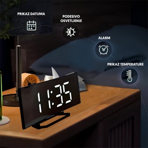 Digitalni sat budilnik 18429-5986WH