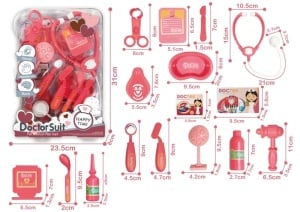 Doktor set u roze boji - 16 delova