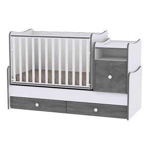 Drveni krevetac Trend Plus Colour White Vintage grey Lorelli 10150400034