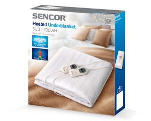 Električno ćebe Sencor SUB 2700WH belo 120W - Img 8