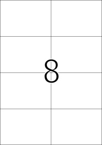 Etikete 105X74 A4/8 1/100 bela - Img 2