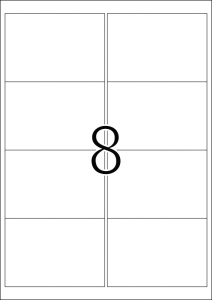 Etikete vodootporne, 99,1x67,7 A4 1/25 - Img 2