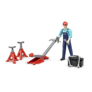 Figura set mehaničar sa alatom Bruder 621001 - Img 1