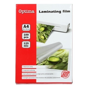 Folija za plastificiranje 125mic 100/1 A4 Optima 20261 - Img 1