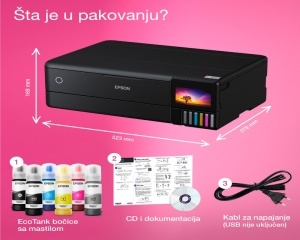 Foto multifunkcijski inkjet štampač Epson L8180 EcoTank ITS A3 u boji crni sa WiFi - Img 6