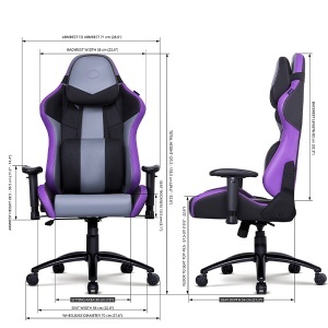 Gejmerska stolica Caliber R3 CMI-GCR3-PR ljubičasta Cooler Master OST06069 - Img 3