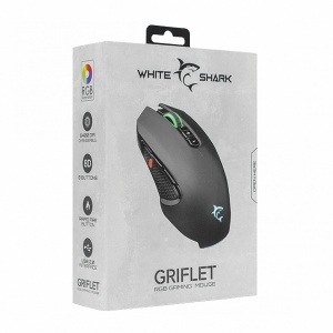 Gejmerski miš 6400dpi Griflet WhiteShark 6039 - Img 4