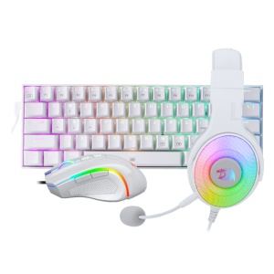 Gejmerski set 3u1 Tastatura, miš i slušalice Redragon S129W bela RGB