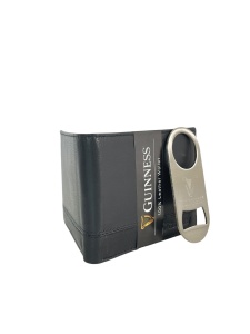 Gift box: novčanik muški kožni 120x90x20 mm i otvarač za flaše GS04 Guiness  - Img 4