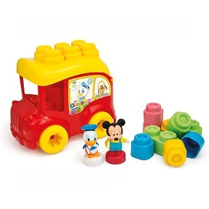 Igračke za bebe mekane kocke Školski autobus Clementoni 45393