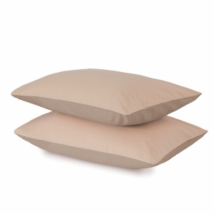 Jastučnica CB Bicolor set 2/1 60x80 puder roze/lindon bež 025590