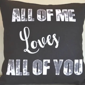 Jastučnica Love crna 40x40 2061
